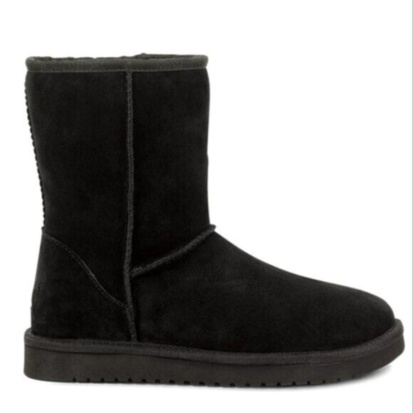 UGG Koola Short Black Ankle Boots Size 6 New - Picture 4 of 11